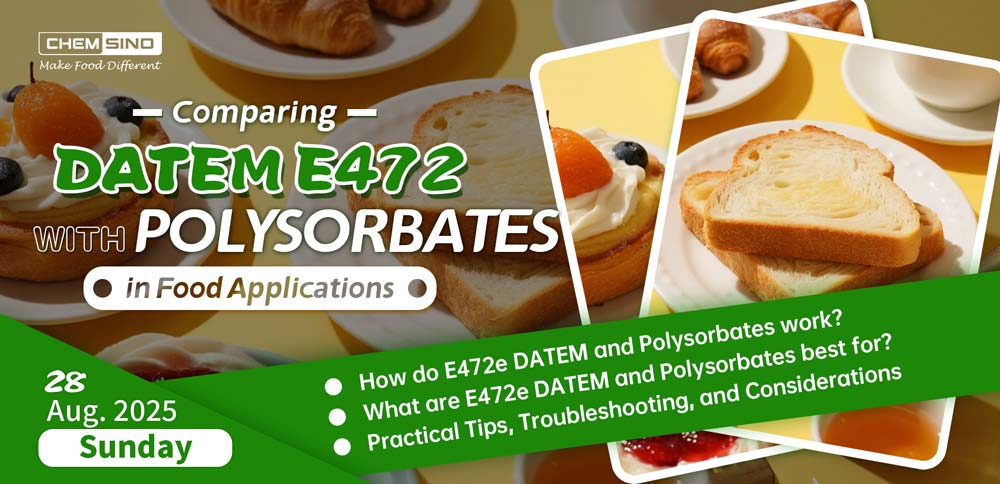 Comparing E472e (DATEM) with Polysorbates in Food Applications